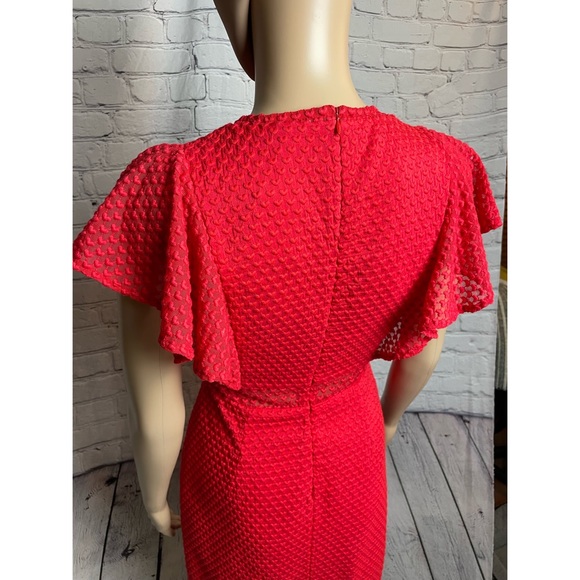 NWT New $440 Maje Red Roucoul Heart Embroidered Dress Size 1 US S - Picture 10 of 15